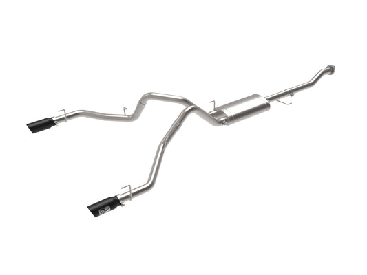 aFe Power Vulcan Series 3 IN 304 Stainless Steel Cat-Back Exhaust System w/ Black Tip — Ford F-150 15-20 V8-5.0L — 49-33130-B