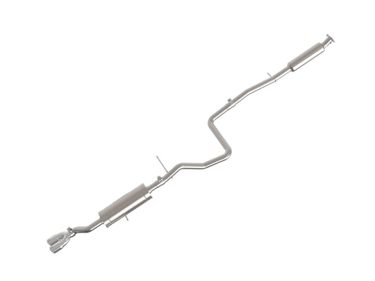 aFe Power Takeda 2-1/4 IN 304 Stainless Steel Cat-Back Exhaust System w/ Polished Tips — Ford Fiesta (Sedan) 14-19 L4-1.6L — 49-33134-P
