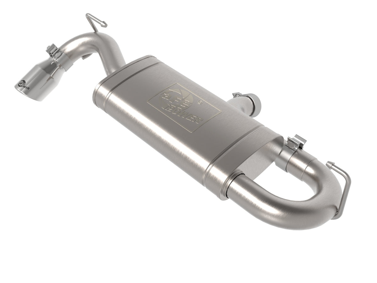aFe Power Vulcan Series 2-1/2 IN 304 Stainless Steel Axle-Back Exhaust System — Ford Bronco Sport 21-26 L3-1.5L (t)/L4-2.0L (t) — 49-33141-P