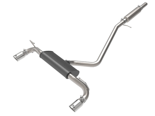 aFe Power Vulcan Series 2-1/2 IN 304 Stainless Steel Cat-Back Exhaust System w/ Polished Tip — Ford Bronco Sport 21-26 L3-1.5L (t)/L4-2.0L (t) — 49-33142-P
