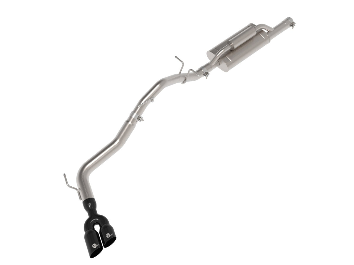 aFe Power Vulcan Series 2-1/2 IN to 3 IN 304 Stainless Steel Cat-Back Exhaust System w/ Black Tip — Ford Ranger 24-26 L4-2.3L (t) — 49-33148-B
