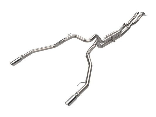 aFe Power Vulcan Series 3 IN 304 Stainless Steel Cat-Back Exhaust System w/ Polished Tip — Ford Ranger Raptor 24-26 V6-3.0L (tt) — 49-33152-P