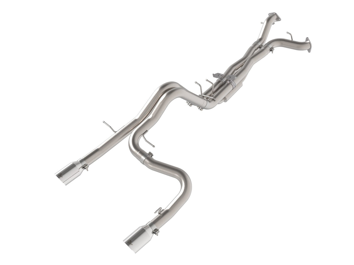 aFe Power Vulcan Series 3 IN 304 Stainless Steel Cat-Back Exhaust System w/ Polished Tip — Ford Bronco Raptor 22-26 V6-3.0L (tt) — 49-33154-P
