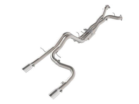 aFe Power Vulcan Series 3 IN 304 Stainless Steel Cat-Back Exhaust System w/ Polished Tip — Ford Bronco Raptor 22-26 V6-3.0L (tt) — 49-33154-P