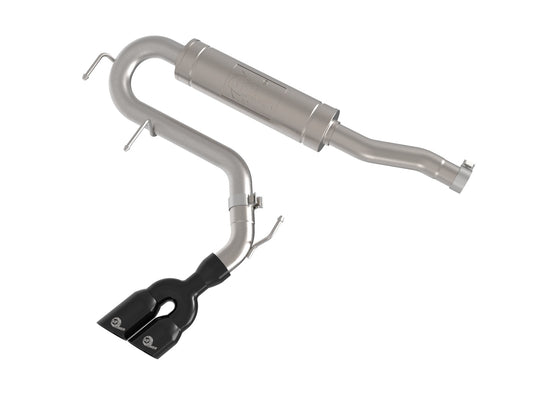aFe Power Rebel Series 2-1/2 IN Stainless Steel Cat-Back Exhaust System w/ Black Tip — Ford Maverick 22-26 L4-2.5L FWD — 49-33155-B