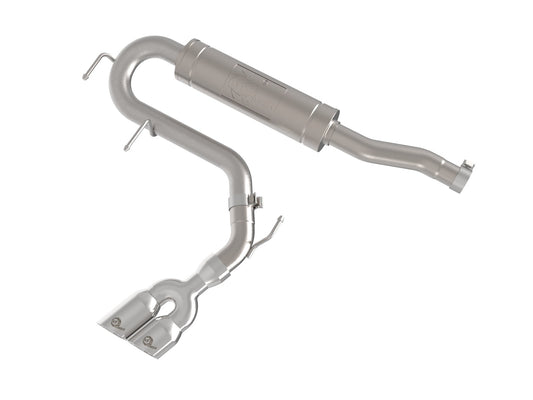 aFe Power Rebel Series 2-1/2 IN Stainless Steel Cat-Back Exhaust System w/ Polished Tip — Ford Maverick 22-26 L4-2.5L FWD — 49-33155-P