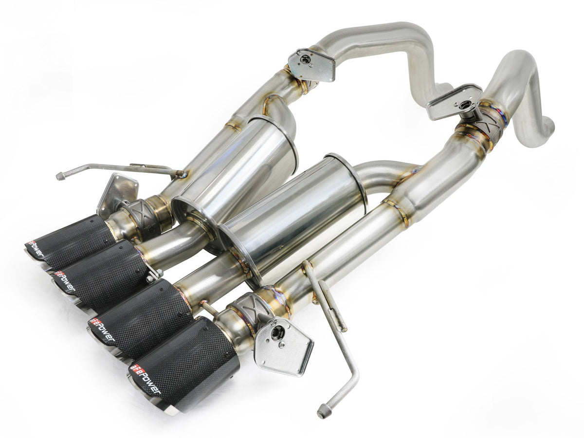 aFe Power MACH Force-Xp 3 IN to 2-1/2 IN 304 Stainless Steel Axle-Back Exhaust System — Chevrolet Corvette (C7) 14-19 V8-6.2L LT1 — 49-34056-1C