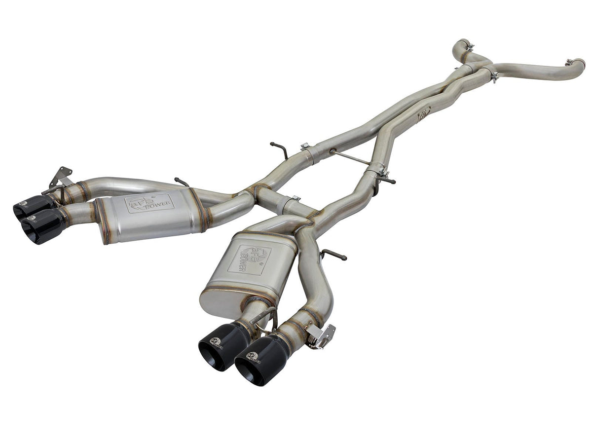 aFe Power MACH Force-Xp 3 IN 304 Stainless Steel Cat-Back Exhaust System — Chevrolet Camaro SS 16-24 V8-6.2L (sc) M/T — 49-34069-B