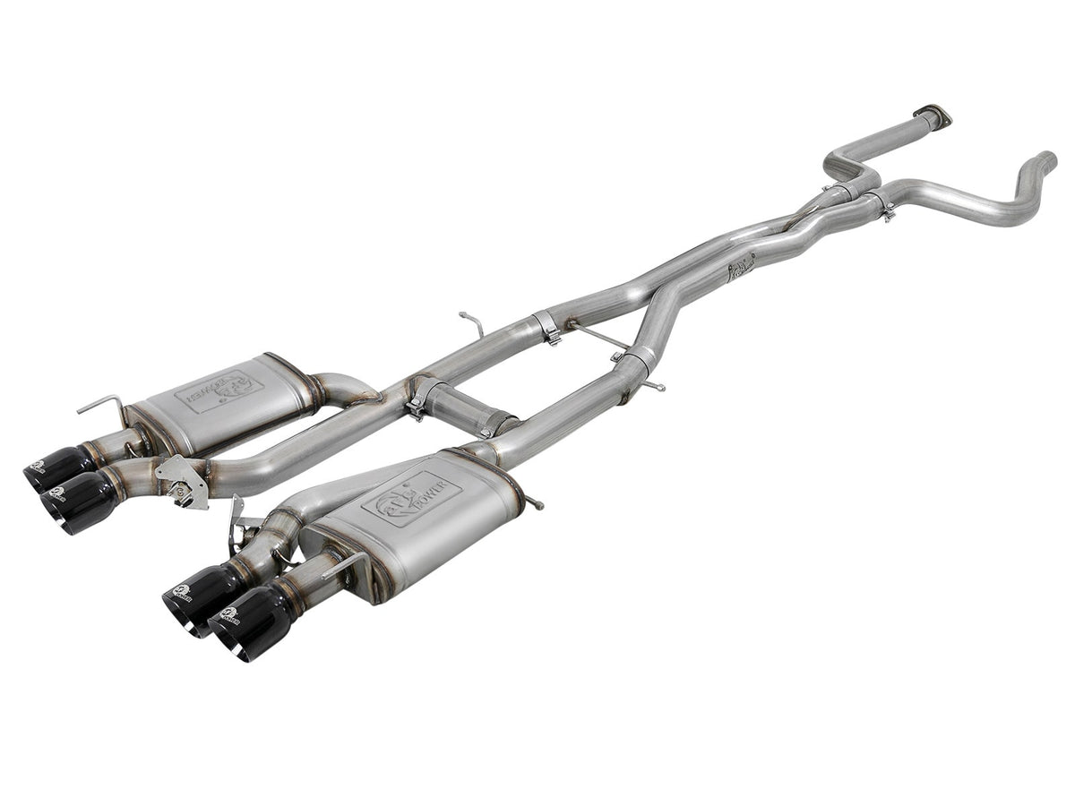 aFe Power MACH Force-Xp 3 IN 304 Stainless Steel Cat-Back Exhaust System — Cadillac ATS-V 16-19 V6-3.6L (tt) — 49-34078-B