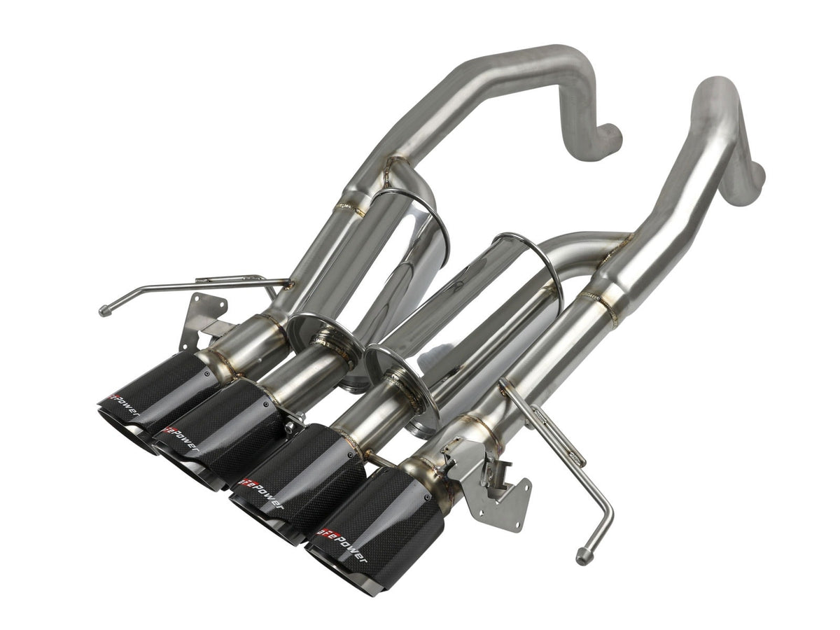 aFe Power MACH Force-Xp 3 IN to 2-1/2 IN 304 Stainless Steel Axle-Back Exhaust System — Chevrolet Corvette Z06 (C7) 15-19 V8-6.2L (sc) — 49-34082-1C