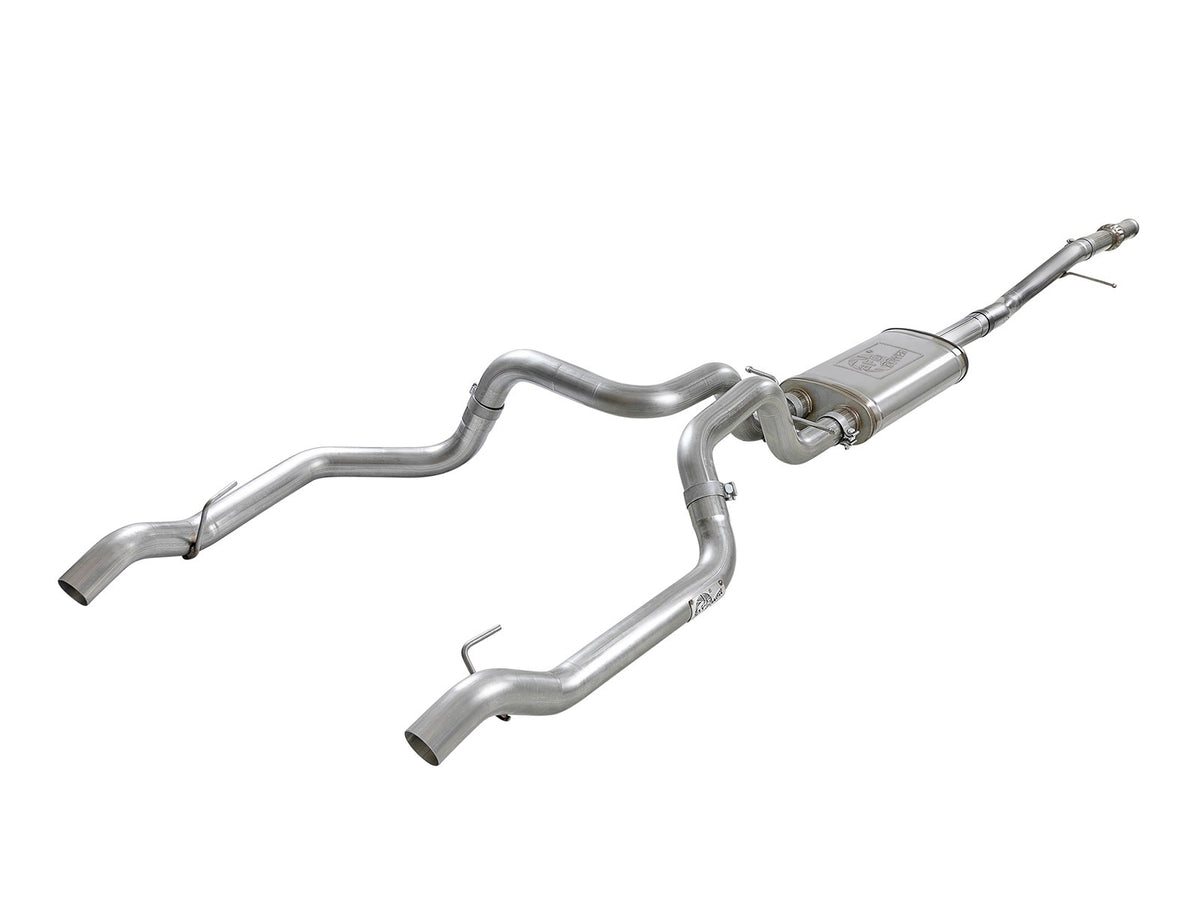 aFe Power Vulcan Series 3 IN to Dual 3 IN 304 Stainless Steel Cat-Back Exhaust System — GM Silverado/Sierra 1500 19-26 V8-5.3L — 49-34103