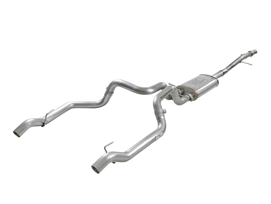 aFe Power Vulcan Series 3 IN to Dual 3 IN 304 Stainless Steel Cat-Back Exhaust System — GM Silverado/Sierra 1500 19-26 V8-5.3L — 49-34103