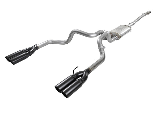 aFe Power Vulcan Series 3 IN to Dual 3 IN 304 Stainless Steel Cat-Back Exhaust System — GM Silverado/Sierra 1500 19-26 V8-5.3L — 49-34105-B