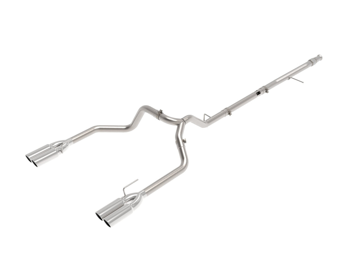 aFe Power Vulcan Series 3 IN 304 Stainless Steel DPF-Back Exhaust System w/ Polished Tip — GM Trucks 20-22 L6-3.0L (td) LM2 — 49-34130-P