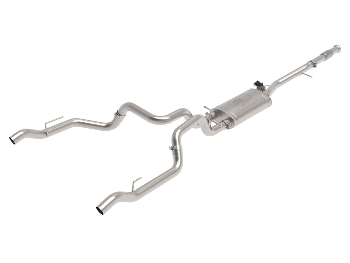 aFe Power Gemini XV 3 IN 304 Stainless Steel Cat-Back Exhaust System w/ Cut-Out — GM Silverado/Sierra 1500 19-26 V8-5.3L — 49-34138