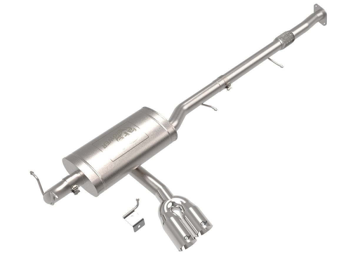 aFe Power Rebel Series 3 IN Stainless Steel Cat-Back Exhaust System w/ Polished Tip — GM Colorado/Canyon 23-26 L4-2.7L (t) — 49-34142-P