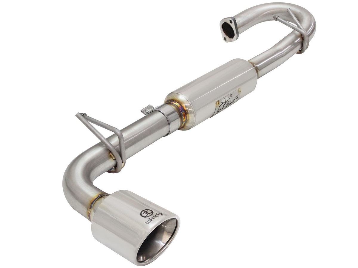 aFe Power Takeda 2-1/4 to 2-1/2 IN 304 Stainless Steel Axle-Back Exhaust System — Scion tC 11-16 L4-2.5L — 49-36025-P