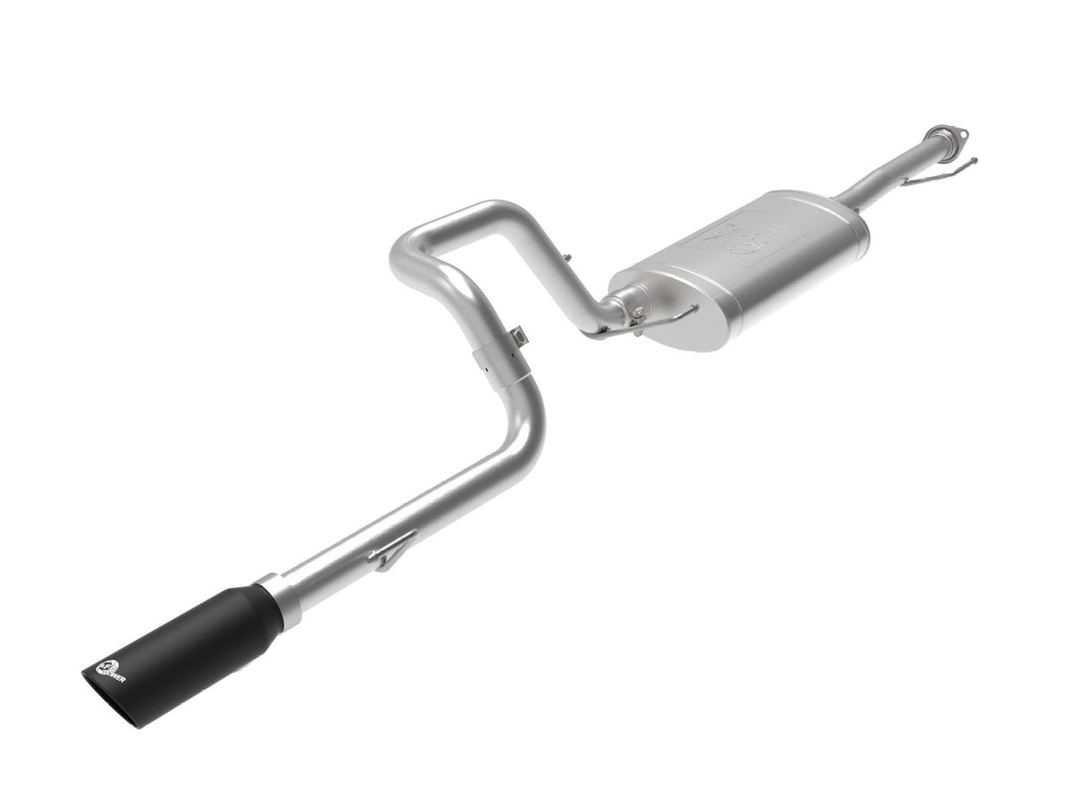 aFe Power MACH Force-Xp 2-1/2 IN to 3 IN 304 Stainless Steel Cat-Back Exhaust System w/ Black Tip — Toyota 4Runner 10-24 V6-4.0L — 49-36040-1B