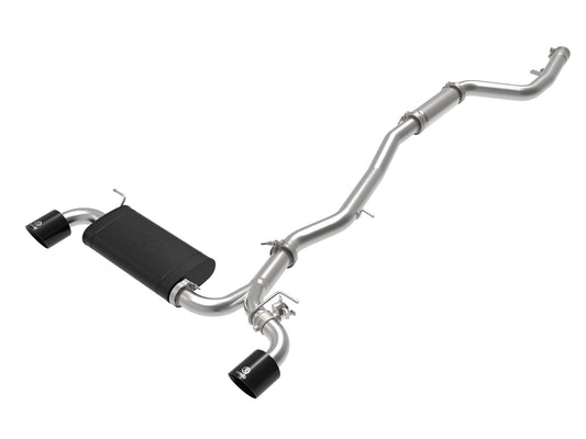 aFe Power Takeda 3 IN to 2-1/2 IN 304 Stainless Steel Cat-Back Exhaust System w/ Black Tip — Toyota GR Supra (A90) 20-26 L6-3.0L (t) — 49-36043-B