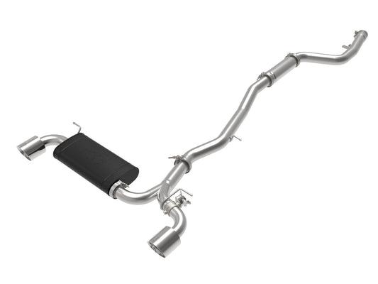 aFe Power Takeda 3 IN to 2-1/2 IN 304 Stainless Steel Cat-Back Exhaust System w/ Polished Tip — Toyota GR Supra (A90) 20-26 L6-3.0L (t) — 49-36043-P