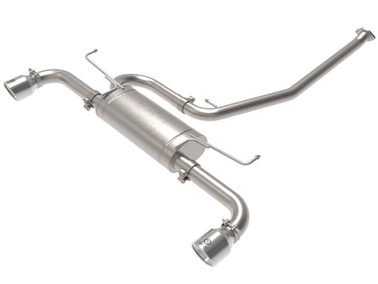 aFe Power Takeda 2-1/4 IN to 2-1/2 IN 304 Stainless Steel Cat-Back Exhaust System w/ Polished Tip — Toyota RAV4 19-24 L4-2.5L — 49-36053-P
