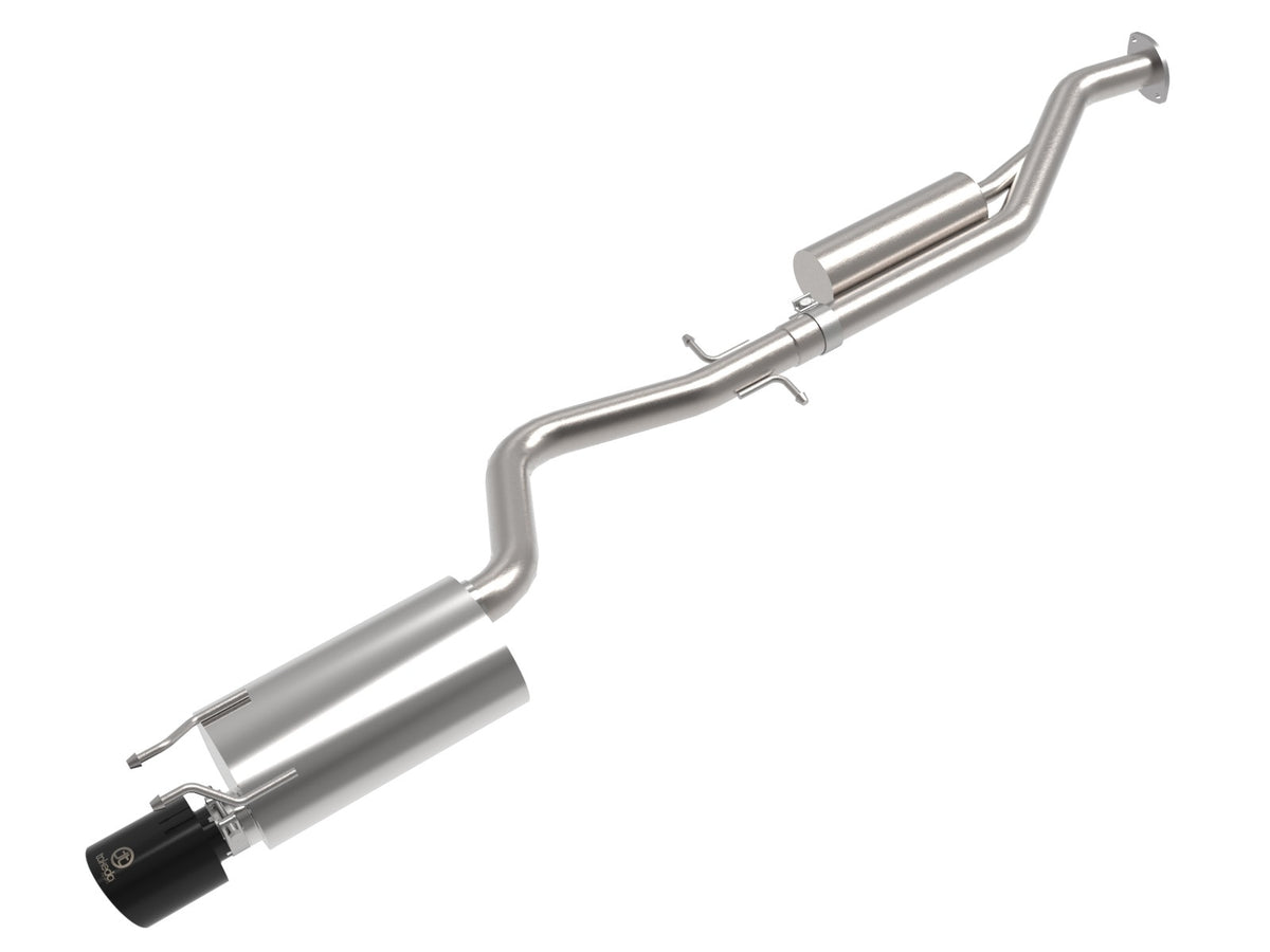 aFe Power Takeda 2-1/2 IN 304 Stainless Steel Cat-Back Exhaust System w/ Black Tip — Lexus IS300 01-05 L6-3.0L — 49-36058-B
