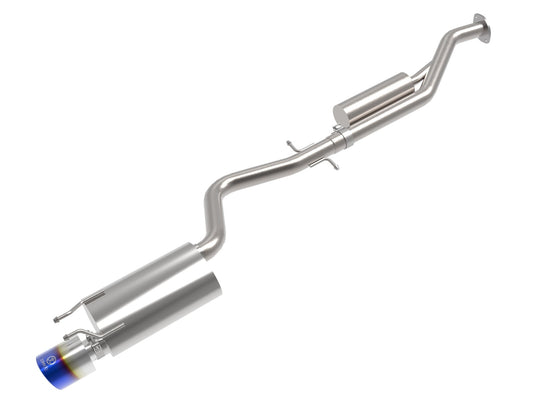 aFe Power Takeda 2-1/2 IN 304 Stainless Steel Cat-Back Exhaust System w/ Blue Flame Tip — Lexus IS300 01-05 L6-3.0L — 49-36058-L