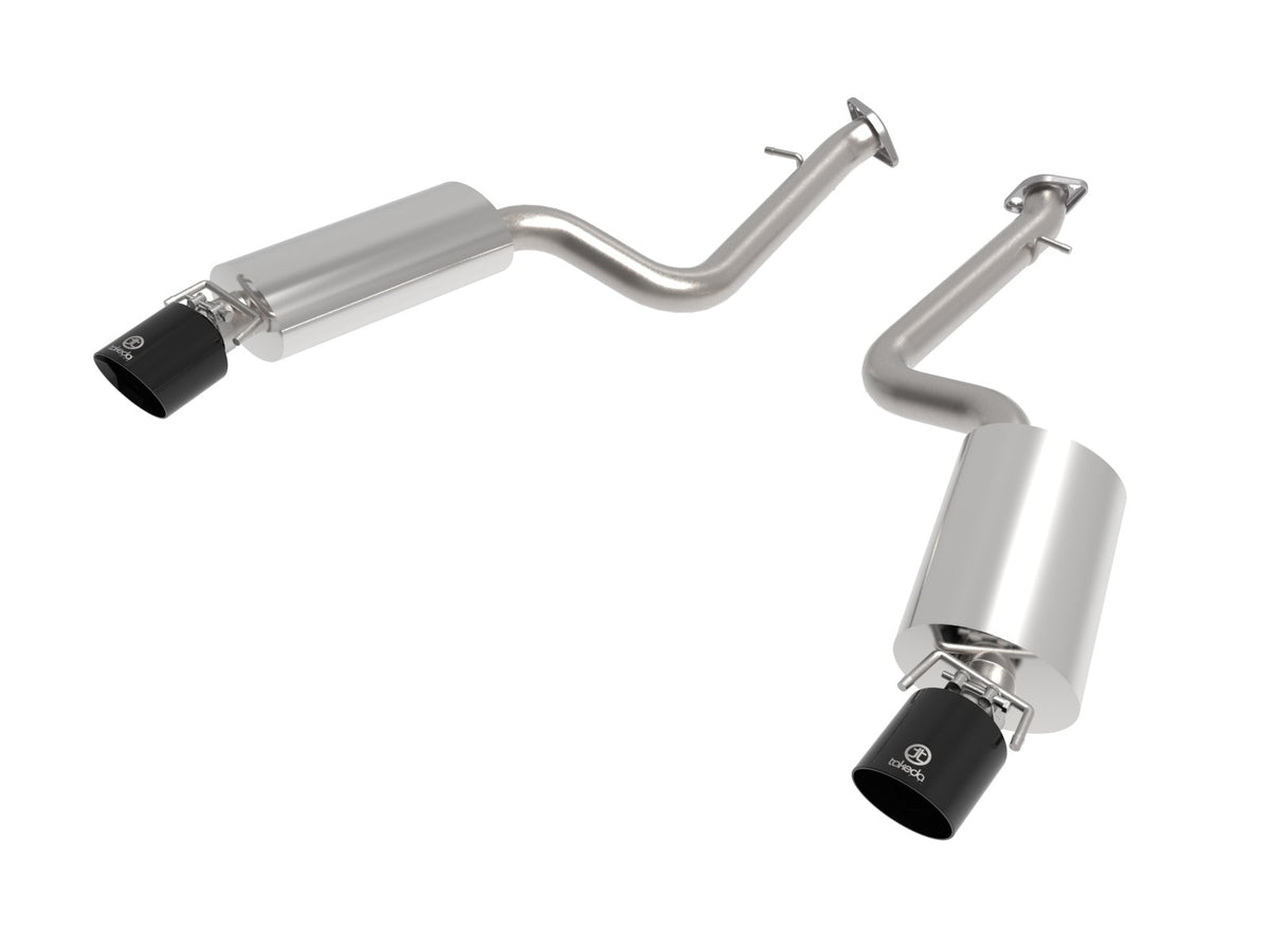 aFe Power Takeda 2-1/2 IN 304 Stainless Steel Axle-Back Exhaust System w/ Black Tip — Lexus IS350 14-23 V6-3.5L — 49-36060-B