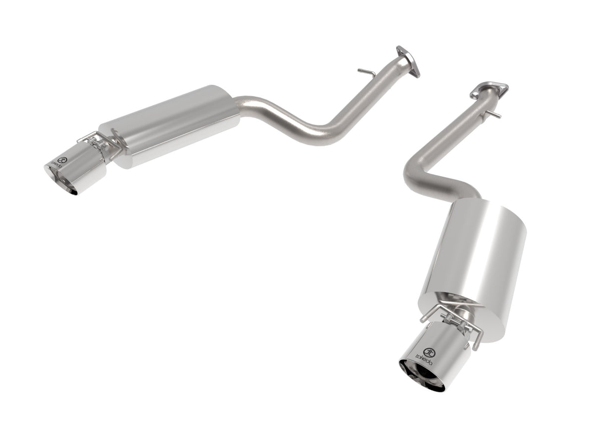 aFe Power Takeda 2-1/2 IN 304 Stainless Steel Axle-Back Exhaust System w/ Polished Tip — Lexus IS350 14-23 V6-3.5L — 49-36060-P