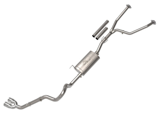 aFe Power Vulcan Series 2-1/2 IN to 3 IN 304 Stainless Steel Cat-Back Exhaust System w/ Polished Tip — Toyota Tundra 22-26 V6-3.4L (tt) — 49-36061-P