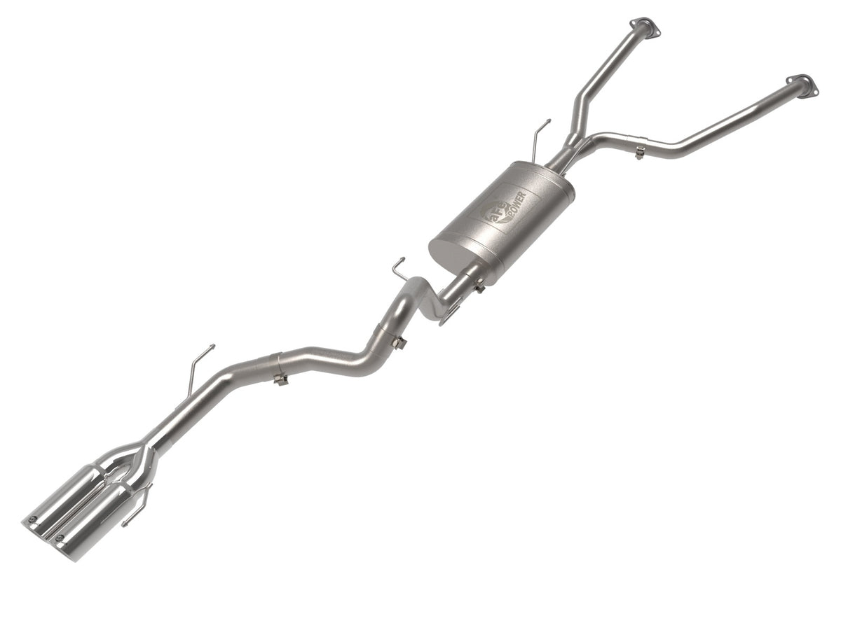 aFe Power Vulcan Series 2-1/2 IN to 3 IN 304 Stainless Steel Cat-Back Exhaust System w/ Polished Tip — Toyota Sequoia 23-26 V6-3.4L (tt) — 49-36068-P
