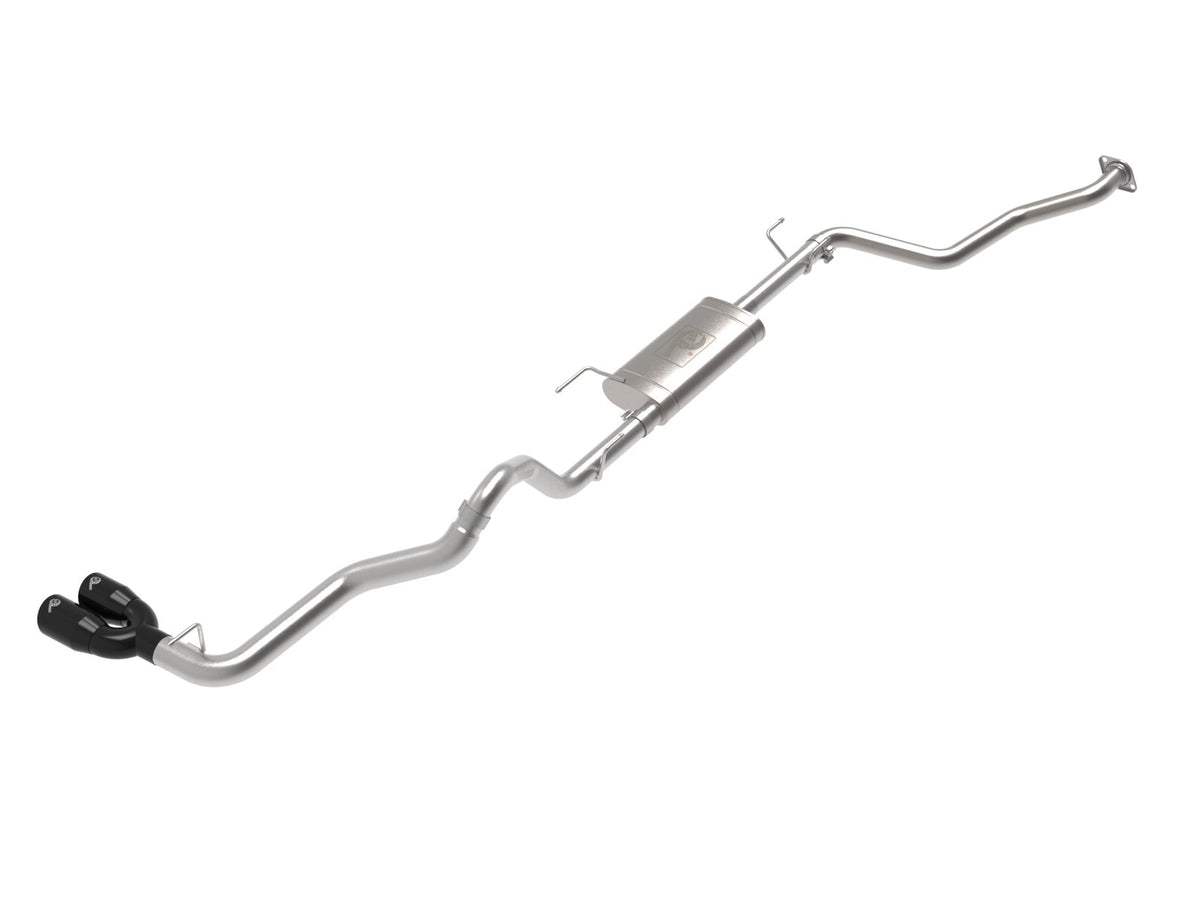 aFe Power Vulcan Series 2-1/2 IN to 3 IN 304 Stainless Steel Cat-Back Exhaust System w/ Black Tip — Toyota Tacoma 24-26 L4-2.4L (t) — 49-36074-B