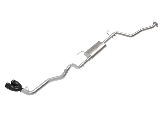 aFe Power Vulcan Series 2-1/2 IN to 3 IN 304 Stainless Steel Cat-Back Exhaust System w/ Black Tip — Toyota Tacoma 24-26 L4-2.4L (t) — 49-36074-B