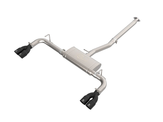 aFe Power Takeda 2-1/2 IN 304 Stainless Steel Cat-Back Exhaust System w/ Black Tip — Lexus NX250 22-25 L4-2.5L — 49-36084-B