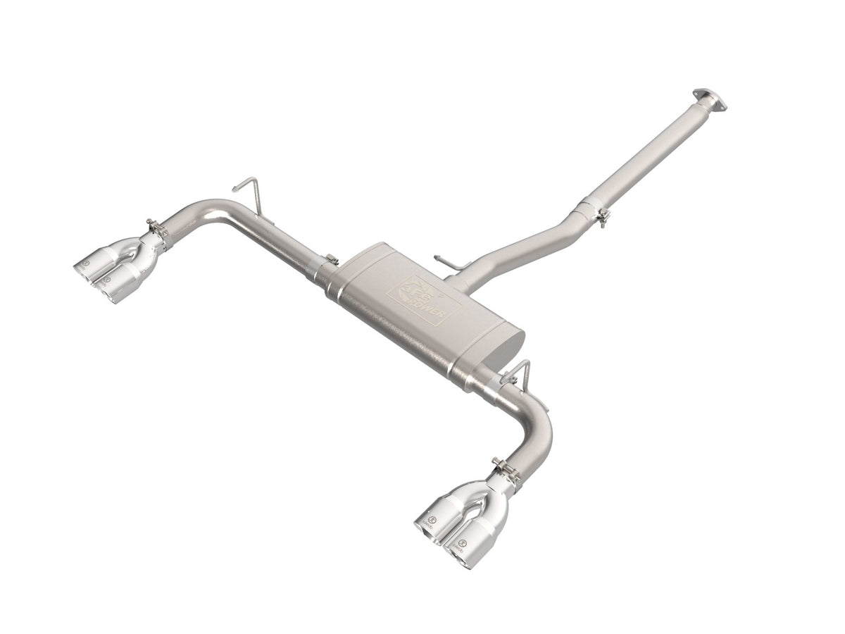 aFe Power Takeda 2-1/2 IN 304 Stainless Steel Cat-Back Exhaust System w/ Polished Tip — Lexus NX250 22-25 L4-2.5L — 49-36084-P