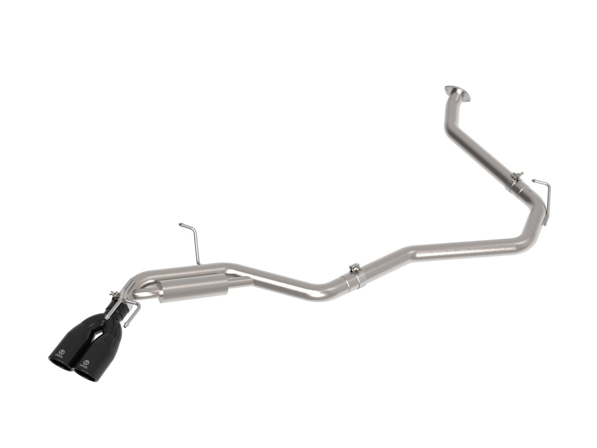aFe Power Takeda 2-1/2 IN 304 Stainless Steel Cat-Back Exhaust w/ Black Tips — Toyota Camry 25-26 L4-2.5L — 49-36087-B