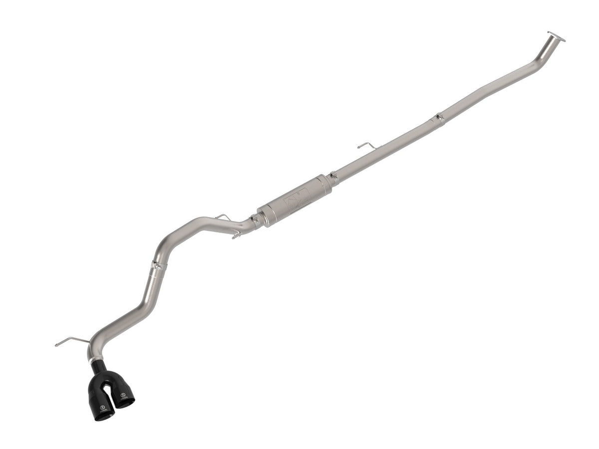 aFe Power Vulcan Series 3 IN Stainless Steel Rear-Side Exit Exhaust System w/ Black Tip — Toyota Hilux 15-26 L4-2.4/2.8L (td) — 49-36088-B