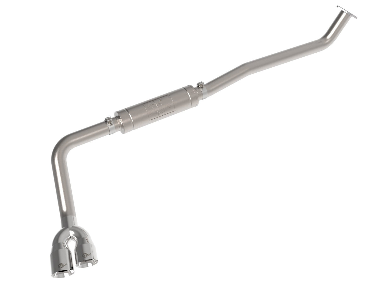 aFe Power Rebel Series 3 IN Stainless Steel Middle-Side Exit Exhaust System w/ Polished Tip — Toyota Hilux 15-26 L4-2.4/2.8L (td) — 49-36089-P