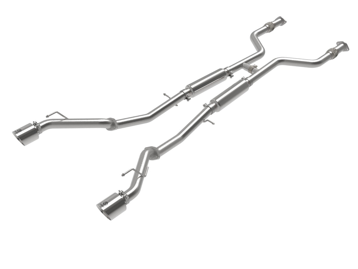 aFe Power Takeda 2-1/2 IN 304 Stainless Steel Cat-Back Exhaust System w/ Polished Tip — Nissan Z 23-26 V6-3.0L (tt) — 49-36138-P