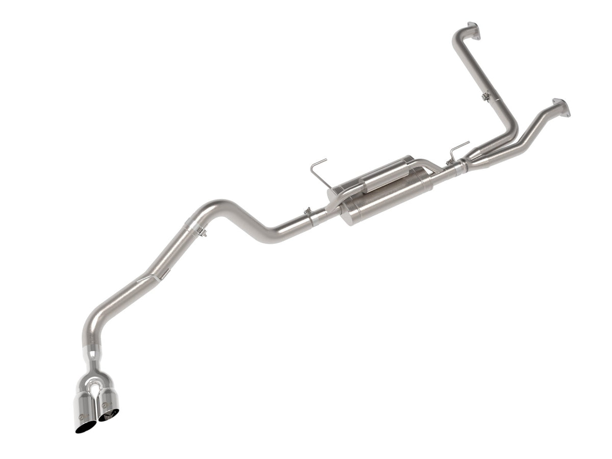 aFe Power Vulcan Series 2-1/2 IN to 3 IN 304 Stainless Steel Cat-Back Exhaust System w/ Polished Tip — Nissan Frontier 22-26 V6-3.8L — 49-36140-P