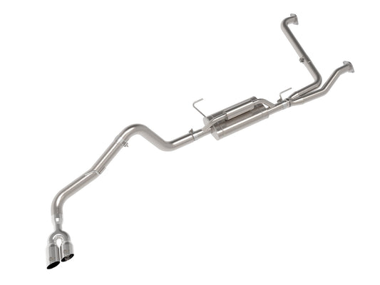 aFe Power Vulcan Series 2-1/2 IN to 3 IN 304 Stainless Steel Cat-Back Exhaust System w/ Polished Tip — Nissan Frontier 22-26 V6-3.8L — 49-36140-P