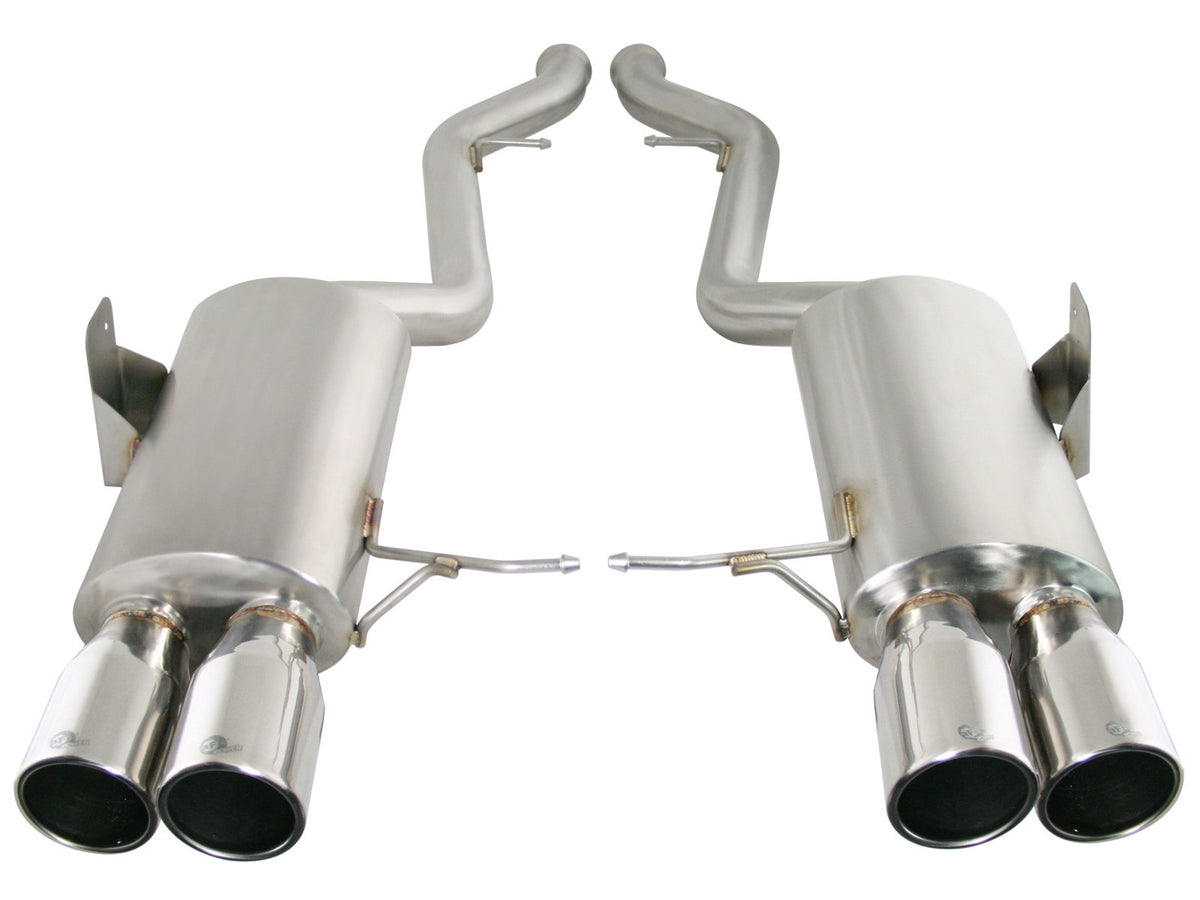 aFe Power MACH Force-Xp 2-1/2 IN 304 Stainless Steel Cat-Back Exhaust System — BMW M3 (E90/92/93) 08-13 V8-4.0L S65 — 49-36312-P