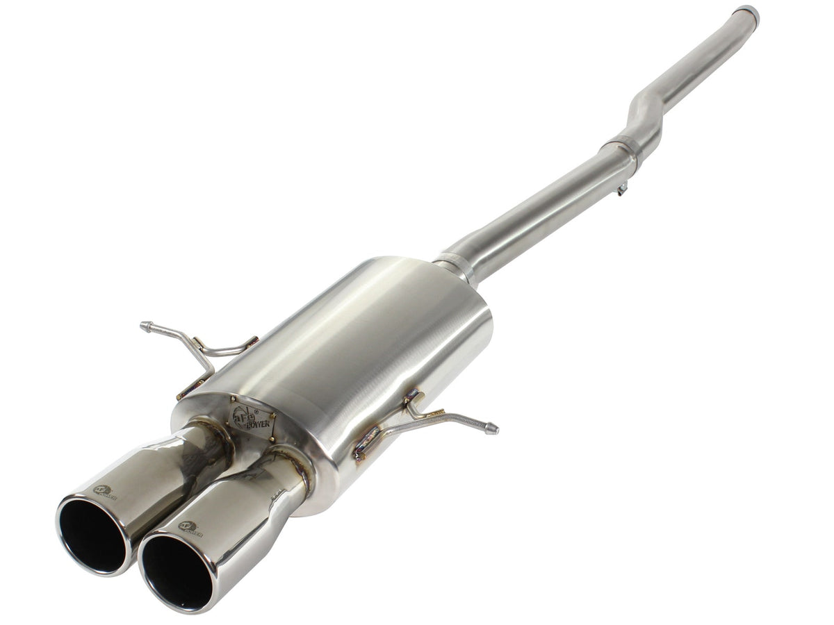 aFe Power MACH Force-Xp 2-1/2 IN 304 Stainless Steel Cat-Back Exhaust System — MINI Cooper S 07-15 L4-1.6L (t) R56/R57/R58 — 49-36318