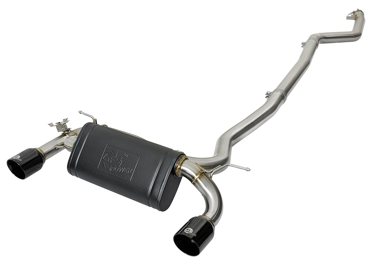 aFe Power MACH Force-Xp 3 IN to 2-1/2 IN 304 Stainless Steel Cat-Back Exhaust System — BMW 340i (F30) /440i (F32/33) 16-20 L6-3.0L (t) B58 — 49-36334-B