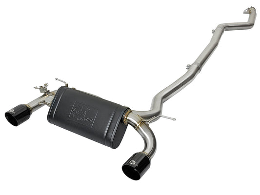 aFe Power MACH Force-Xp 3 IN to 2-1/2 IN 304 Stainless Steel Cat-Back Exhaust System — BMW 340i (F30) /440i (F32/33) 16-20 L6-3.0L (t) B58 — 49-36334-B