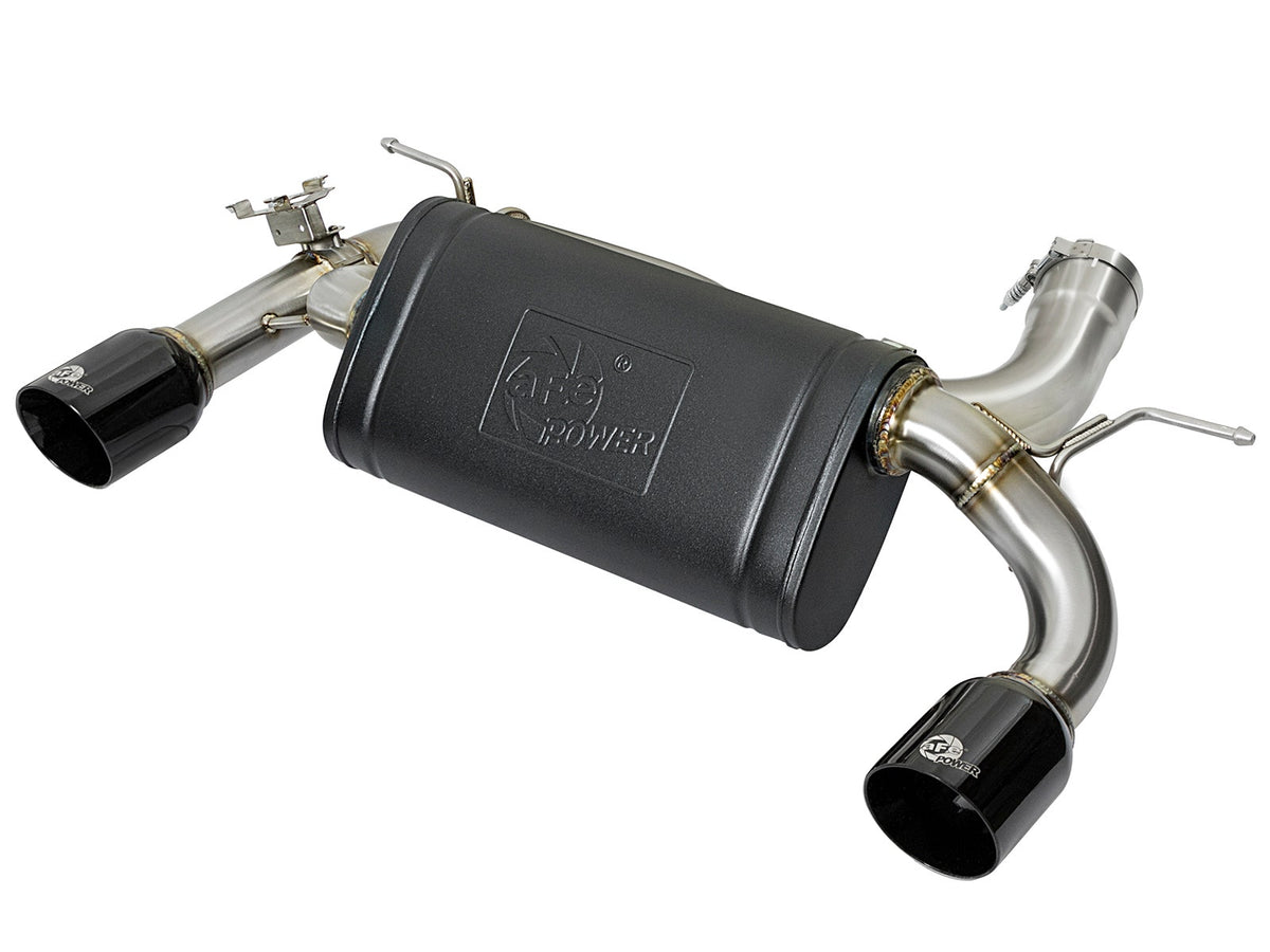 aFe Power MACH Force-Xp 3 IN to 2-1/2 IN 304 Stainless Steel Axle-Back Exhaust System — BMW 340i (F30) /440i (F32/33) 16-20 L6-3.0L (t) B58 — 49-36335-B