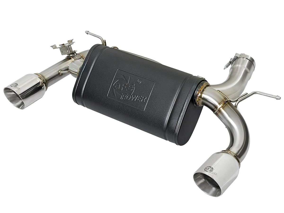 aFe Power MACH Force-Xp 3 IN to 2-1/2 IN 304 Stainless Steel Axle-Back Exhaust System — BMW 340i (F30) /440i (F32/33) 16-20 L6-3.0L (t) B58 — 49-36335-P
