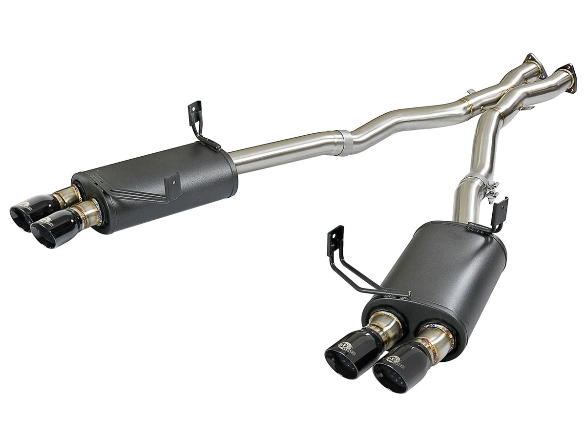 aFe Power MACH Force-Xp 2-1/2 IN 304 Stainless Steel Cat-Back Exhaust System — BMW Z4 M (E85/86) 06-08 L6-3.2L S54 — 49-36339-B