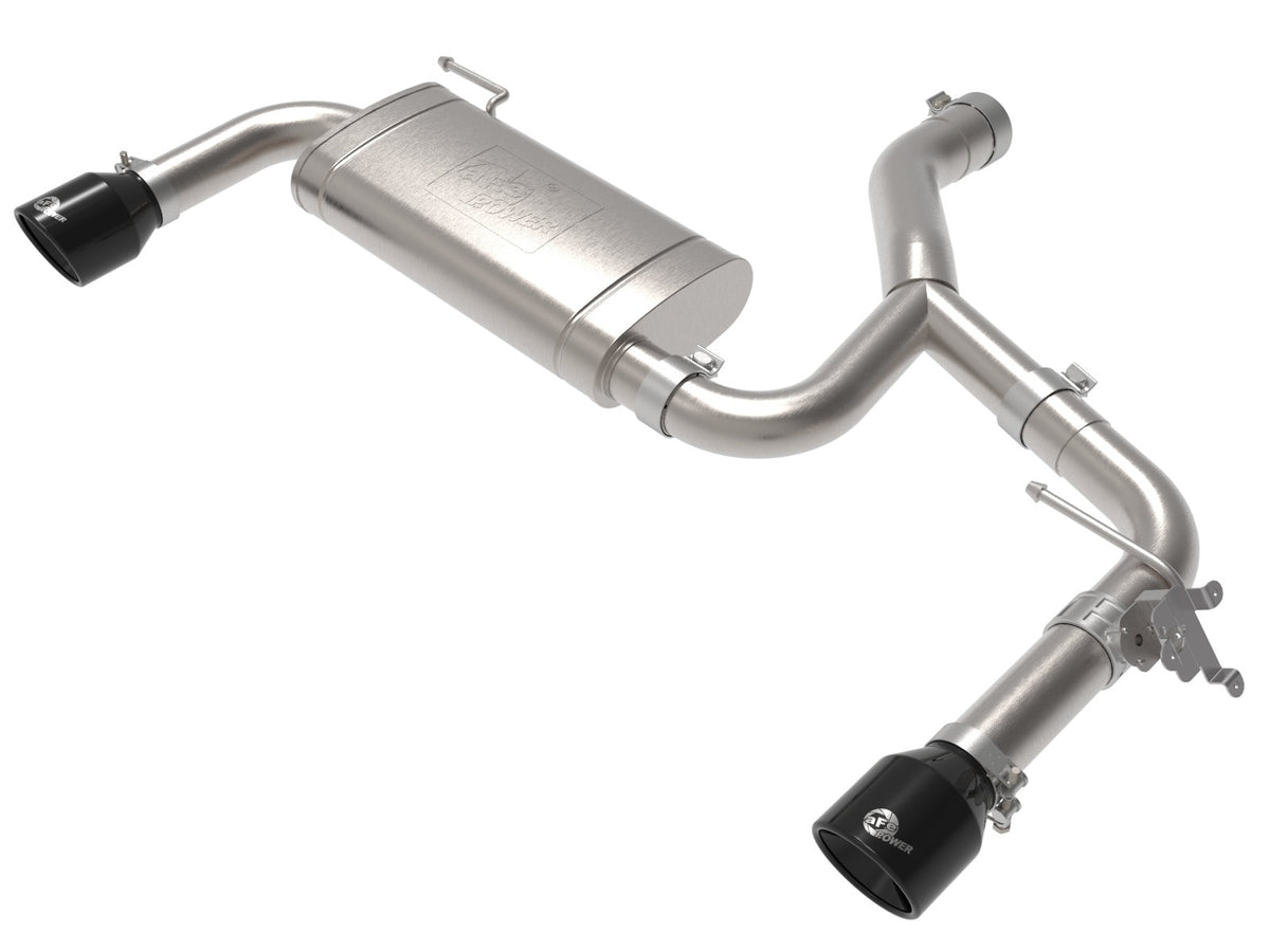 aFe Power MACH Force-Xp 3 IN to 2-1/2 IN 304 Stainless Steel Axle-Back Exhaust System — BMW X1 (F48) 15-22 L4-2.0L (t) — 49-36349-B