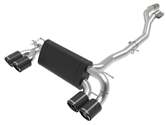 aFe Power MACH Force-Xp 3 IN to 2-1/2 IN 304 Stainless Steel Cat-Back Exhaust System — BMW M2 Competition (F87) 19-21 L6-3.0L (tt) S55 — 49-36350-C